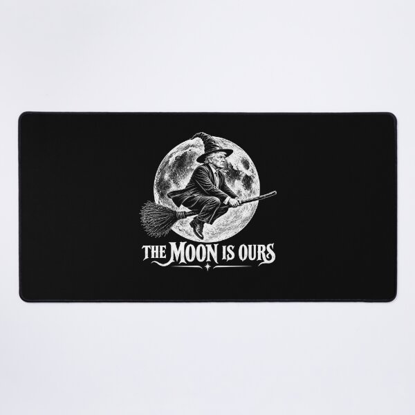 Item preview, The Moon Is Ours Funny Halloween Witch Trump Moon designed and sold by gunaone-design.
