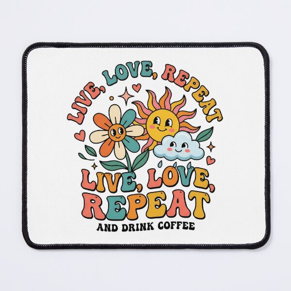 Item preview, life, love, repeat and drink coffee designed and sold by decimalades.