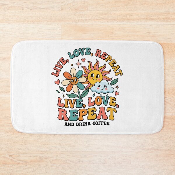 Item preview, life, love, repeat and drink coffee designed and sold by decimalades.