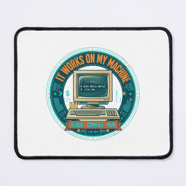 Item preview, It Works On My Machine - Retro Programmer Badge Funny Coding Gift designed and sold by Htkester1.