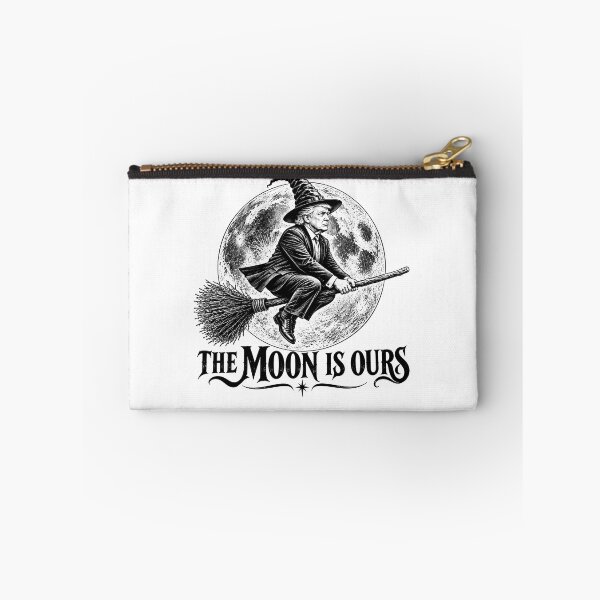 Item preview, The Moon Is Ours Funny Space Astronaut Halloween Witch Trump Moon Political Satire designed and sold by gunaone-design.