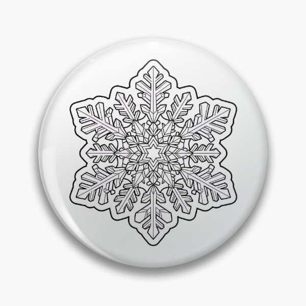 Item preview, Delicate Snow Flake - Minimalist Ice Crystal Sticker designed and sold by SimpleP.