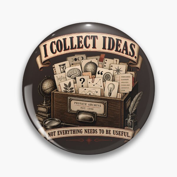 Item preview, I Collect Ideas Vintage Intellectual Archive designed and sold by goldzilla.studio.