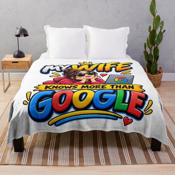 Item preview, My Wife Knows More Than Google designed and sold by Design Sounds Studio.
