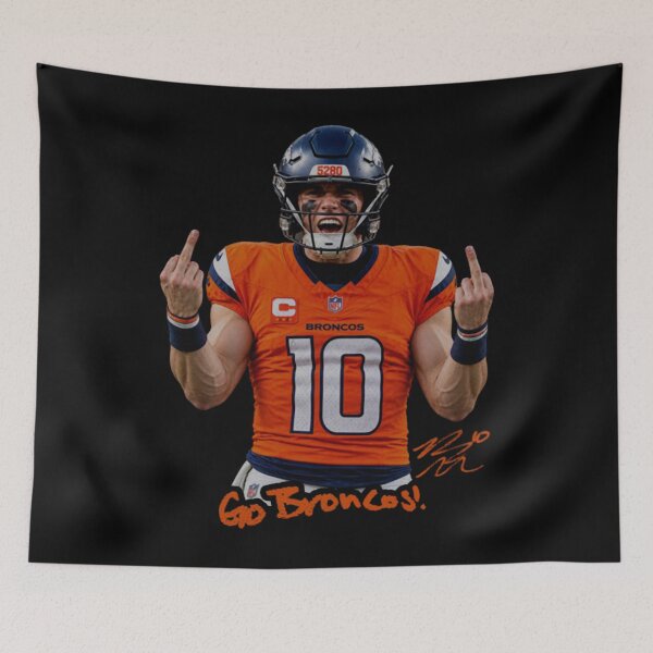 Item preview, Bo Nix Denver Broncos  Flipping the Bird designed and sold by CruziPerez.
