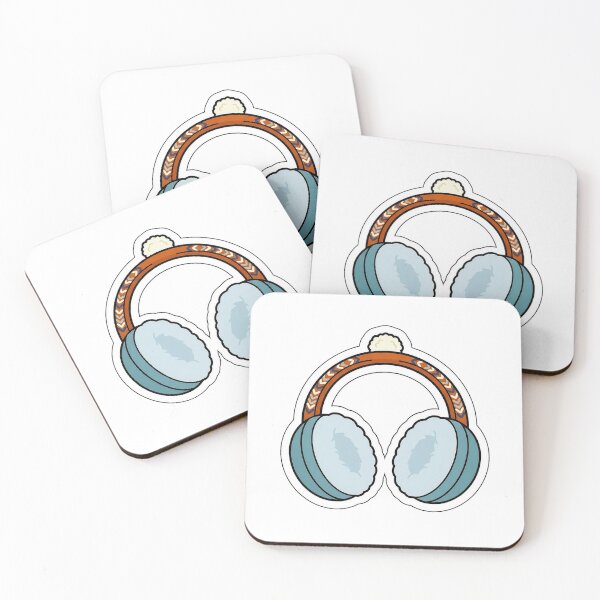 Item preview, Fluffy Winter Earmuffs - Cute Cold Weather Accessory Sticker designed and sold by SimpleP.