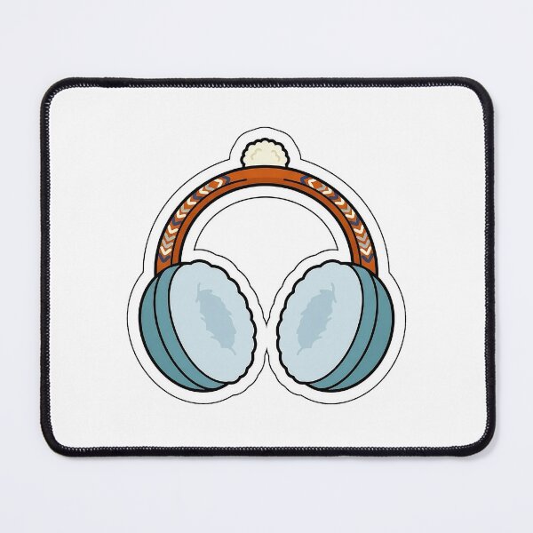 Item preview, Fluffy Winter Earmuffs - Cute Cold Weather Accessory Sticker designed and sold by SimpleP.