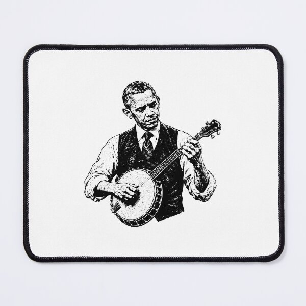 Item preview, Obama Playing Banjo designed and sold by gunaone-design.