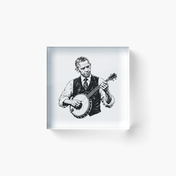 Item preview, Obama Playing Banjo designed and sold by gunaone-design.