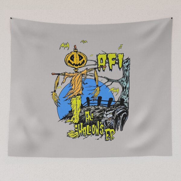 Item preview, AFI All Hallow's EP Scarecrow Cat Design-4 designed and sold by CherryCaban3.