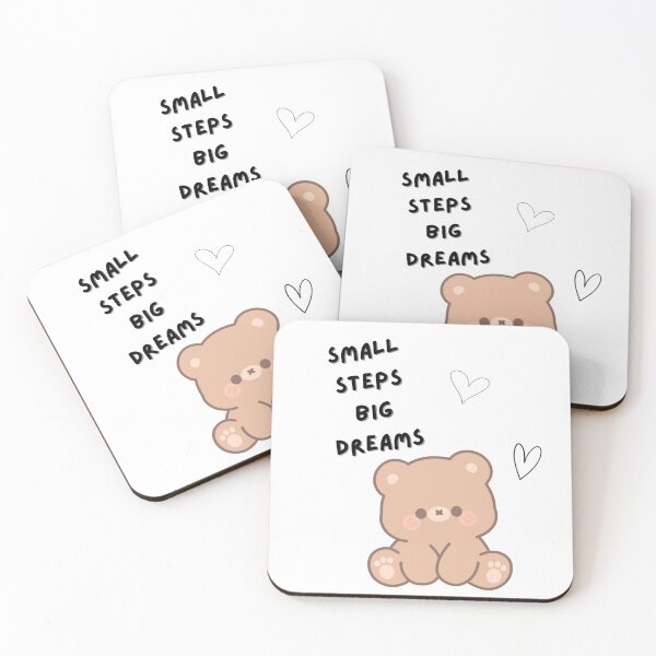 Item preview, Cute teddy bear | small steps big dreams designed and sold by K-Fashion Hub.