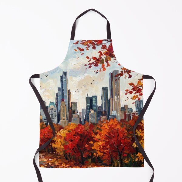 Item preview, Manhattan Skyline in Autumn designed and sold by RedPeaStudio.