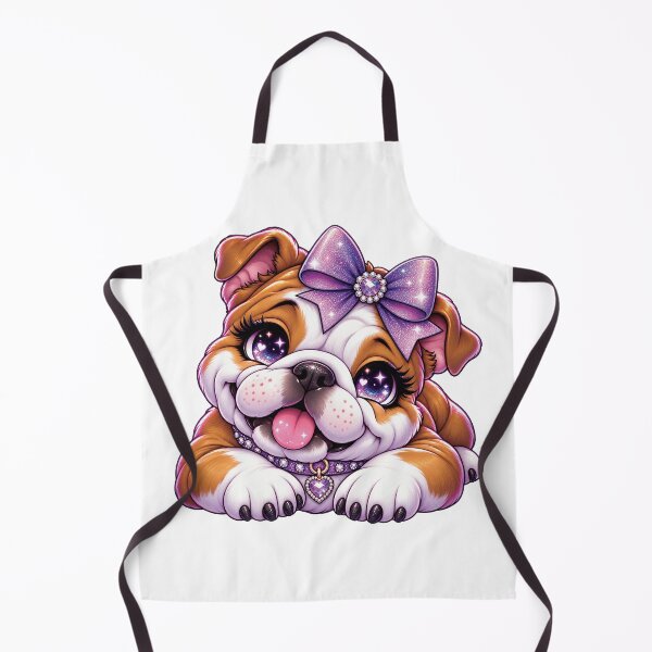 Item preview, Purple Glam Chibi Bulldog Puppy designed and sold by Arlinda's Flavour.