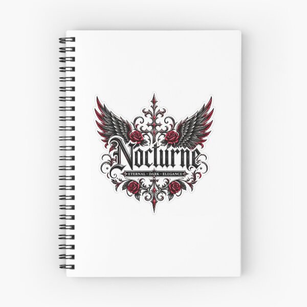 Item preview, Nocturn Gothic Wings & Roses Dark Elegance Sticker designed and sold by StickersYash.
