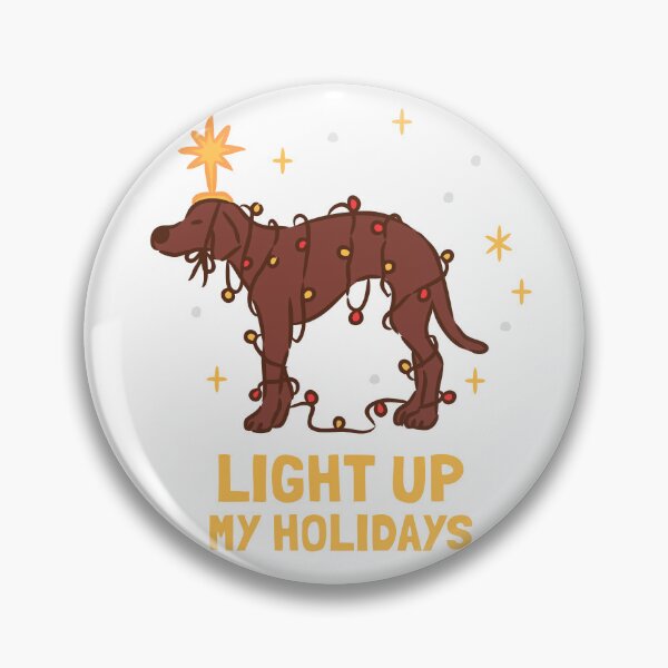 Item preview, Cute Dog tangled in Christmas Lights with Star designed and sold by monkik.