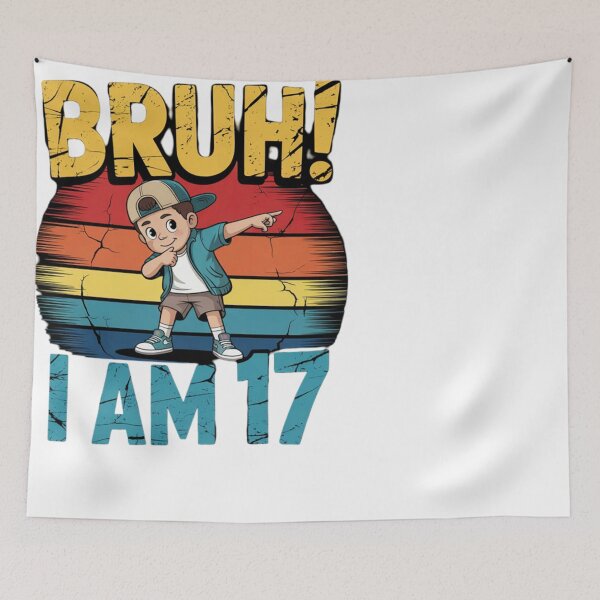Item preview, Retro Dabbing Boy Bruh It's My 17th Birthday   designed and sold by JosueGon.