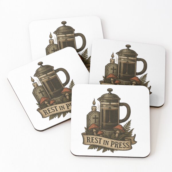 Item preview, Rest in Press Gothic Coffee Cemetery designed and sold by DustyCuriositie.