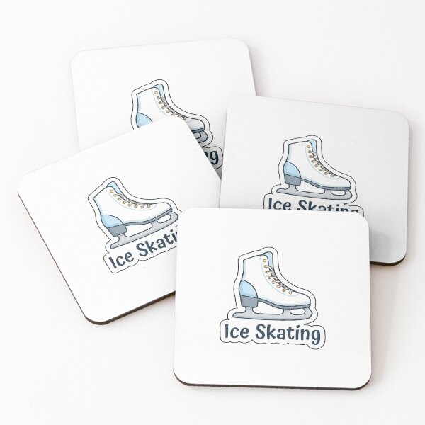 Item preview, Ice Skating Cute Ice Skate - Winter Sport Typography Sticker designed and sold by SimpleP.
