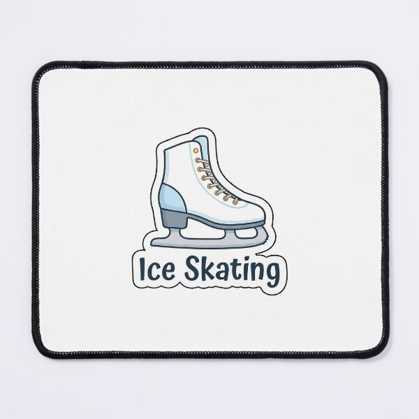 Item preview, Ice Skating Cute Ice Skate - Winter Sport Typography Sticker designed and sold by SimpleP.