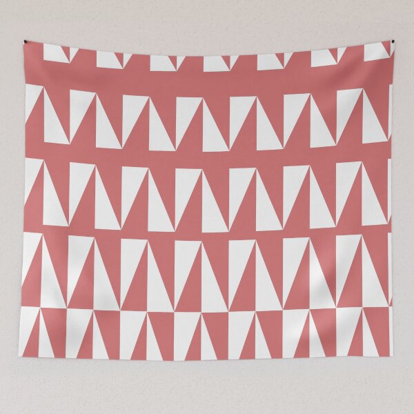 Artikelvorschau, Red Geometric Triangles – Modernes Rot-Weiß Muster entworfen und verkauft von peterhlorenz.