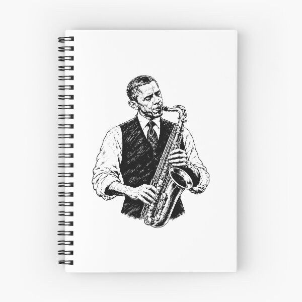 Item preview, Obama Playing Saxophone designed and sold by gunaone-design.