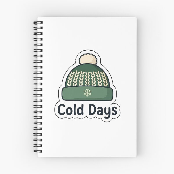 Item preview, Cold Days Cozy Beanie - Winter Fashion Typography Sticker designed and sold by SimpleP.