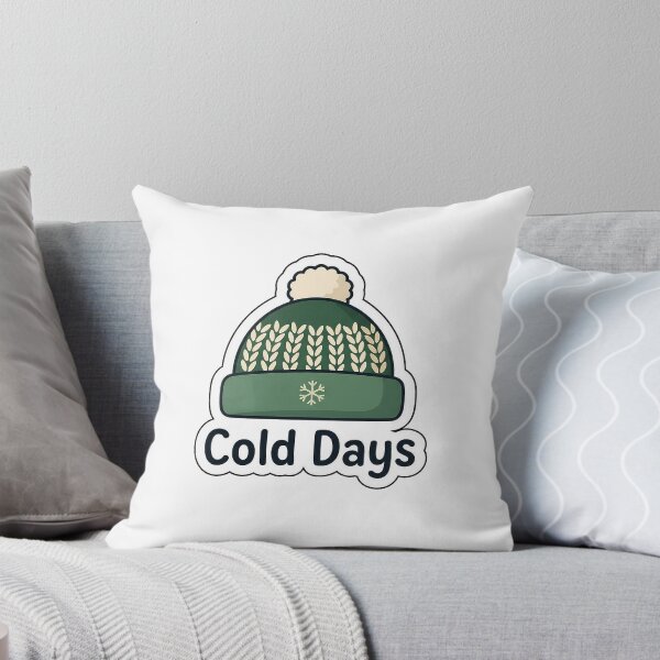 Item preview, Cold Days Cozy Beanie - Winter Fashion Typography Sticker designed and sold by SimpleP.