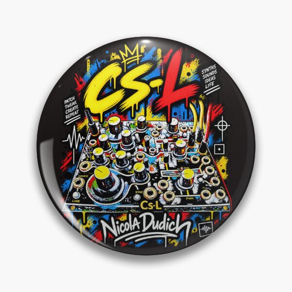 Item preview, Instruo CS-L Modular Synth – Colorful Electronic Music Graffiti Art designed and sold by NicolaDudich.