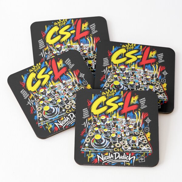 Item preview, Instruo CS-L Modular Synth – Colorful Electronic Music Graffiti Art designed and sold by NicolaDudich.