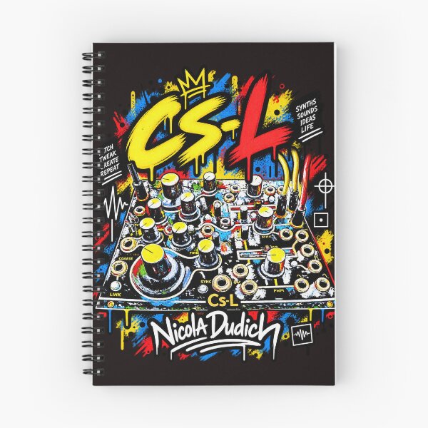 Item preview, Instruo CS-L Modular Synth – Colorful Electronic Music Graffiti Art designed and sold by NicolaDudich.
