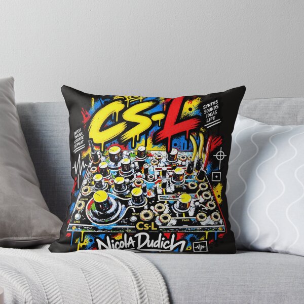 Item preview, Instruo CS-L Modular Synth – Colorful Electronic Music Graffiti Art designed and sold by NicolaDudich.