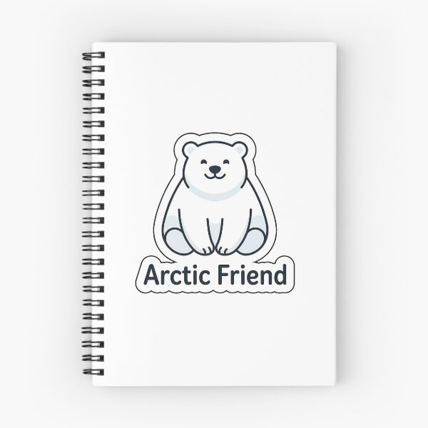 Item preview, Arctic Friend Polar Bear - Cute Animal Typography Sticker designed and sold by SimpleP.