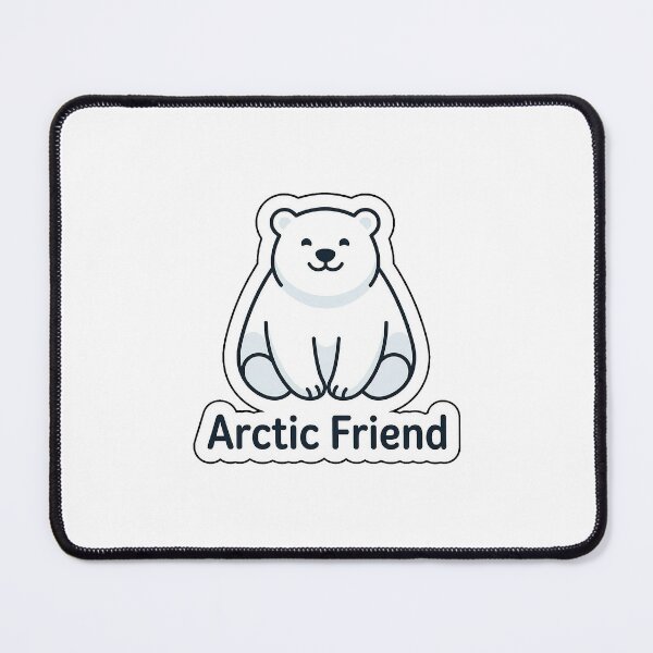 Item preview, Arctic Friend Polar Bear - Cute Animal Typography Sticker designed and sold by SimpleP.