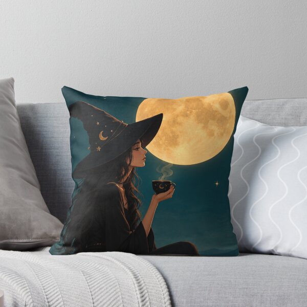 Item preview, Moonlit Witch Tea | Cozy Witchcore Halloween designed and sold by Gold&pixels.