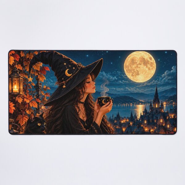 Item preview, Moonlit Witch Tea | Cozy Witchcore Halloween designed and sold by Gold&pixels.