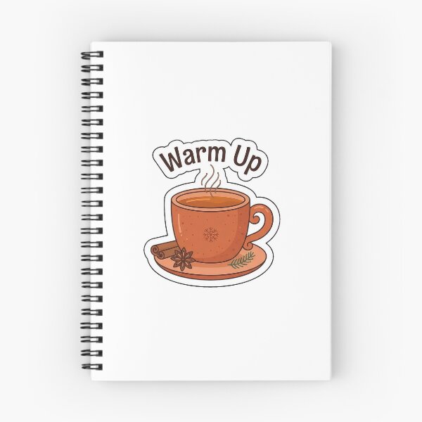 Item preview, Warm Up Hot Winter Tea - Cozy Mug Typography Sticker designed and sold by SimpleP.