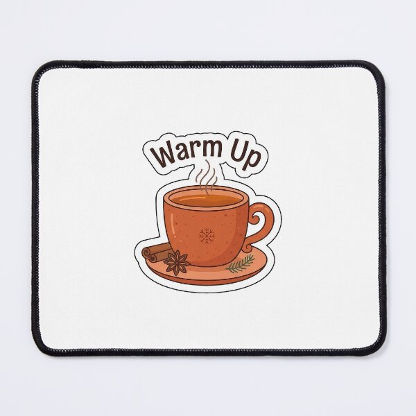 Item preview, Warm Up Hot Winter Tea - Cozy Mug Typography Sticker designed and sold by SimpleP.