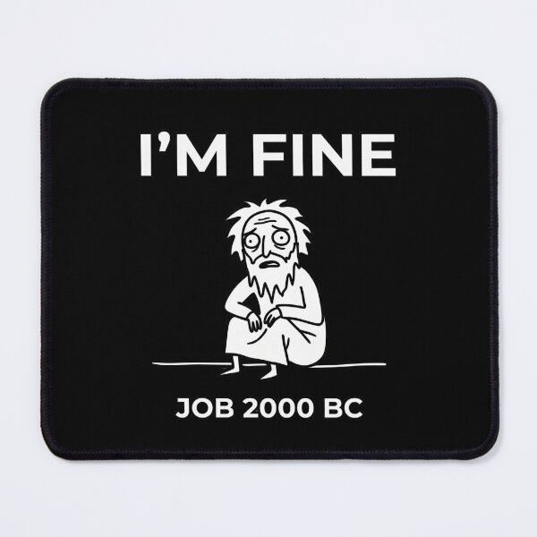 Item preview, Job Im Fine Outline Christian Meme designed and sold by BeaBuzz.