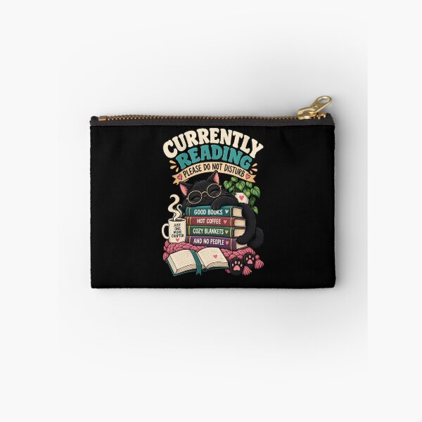 Item preview, Currently Reading Please Do Not Disturb Funny Black Cat designed and sold by Ridaelb.
