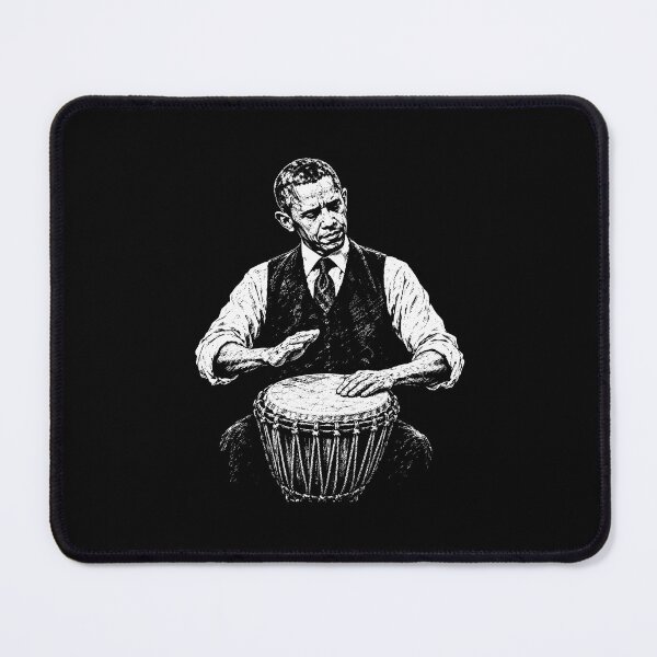 Item preview, Obama Playing Djembe designed and sold by gunaone-design.