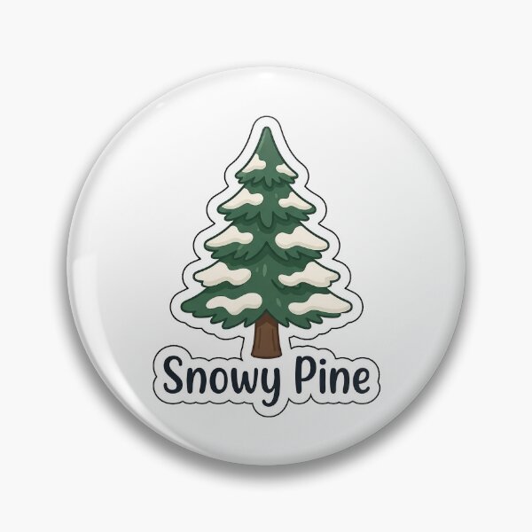 Item preview, Snowy Pine Winter Tree - Nature Typography Sticker designed and sold by SimpleP.