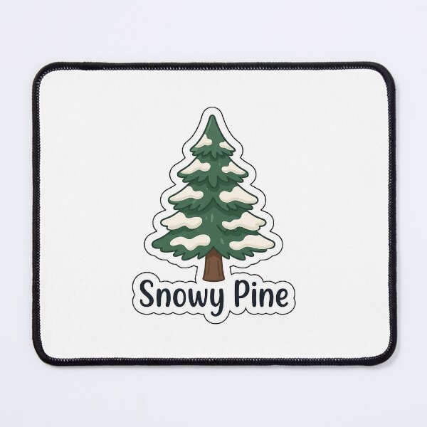 Item preview, Snowy Pine Winter Tree - Nature Typography Sticker designed and sold by SimpleP.