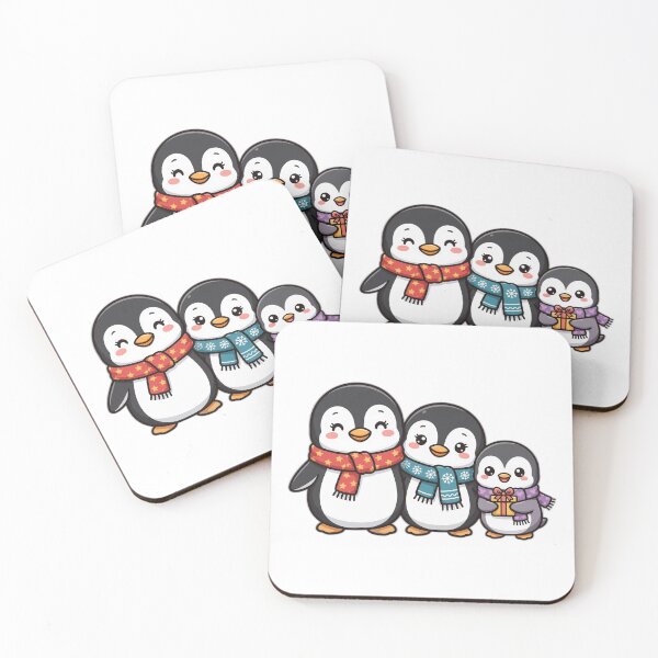 Item preview, Christmas Penguin Family Shirt – Cute Winter Holiday Tee designed and sold by KERK Art and Design.
