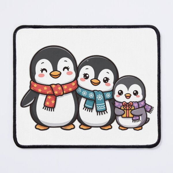 Item preview, Christmas Penguin Family Shirt – Cute Winter Holiday Tee designed and sold by KERK Art and Design.