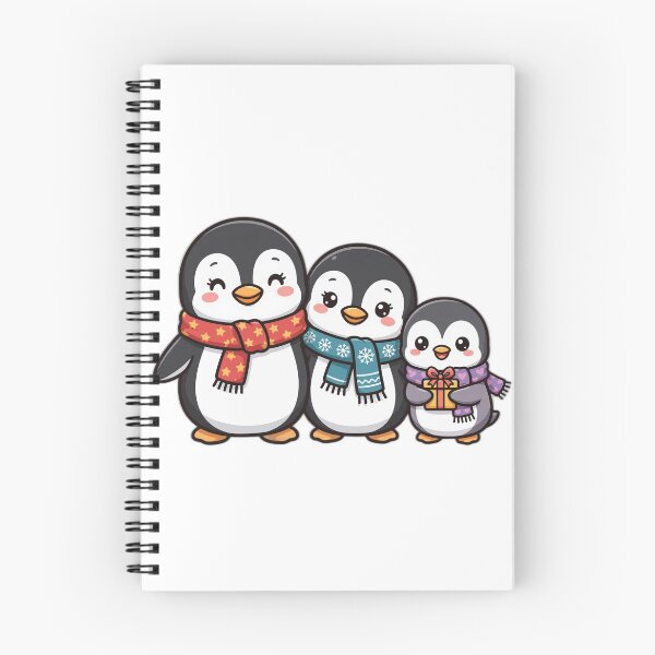 Item preview, Christmas Penguin Family Shirt – Cute Winter Holiday Tee designed and sold by KERK Art and Design.