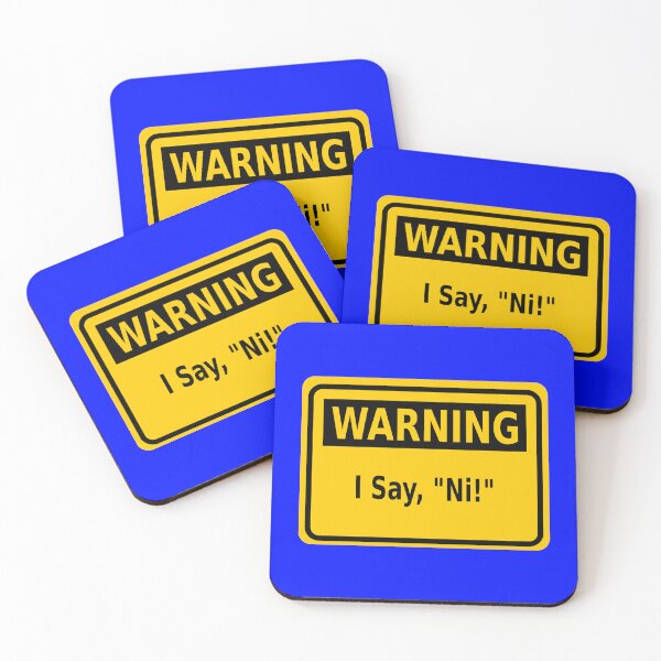 Item preview, Warning: I Say, “Ni!” designed and sold by Karate Octopus.
