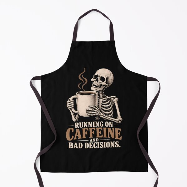 Artikelvorschau, Running on Caffeine and Bad Decisions Skeleton entworfen und verkauft von VOLLOS.