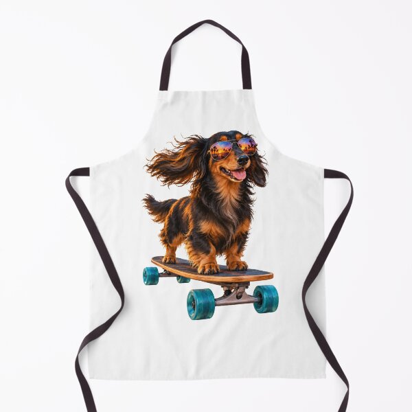 Item preview, Sunset Rider – Long-Haired Dachshund at Venice Beach designed and sold by Russell Thorne.