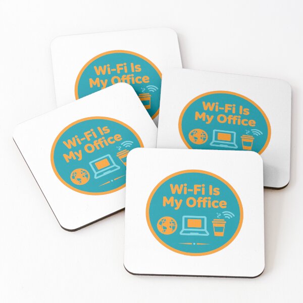 Item preview, Wi-Fi Is My Office - Digital Nomad Remote Work Badge Funny designed and sold by Htkester1.