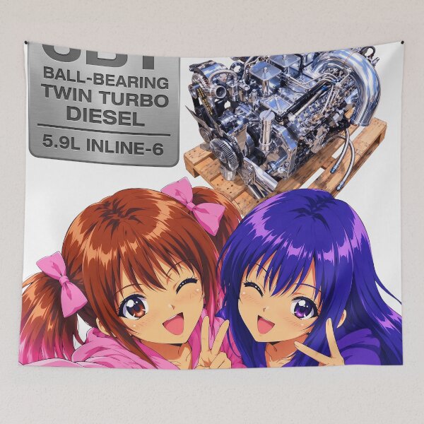 Item preview, Custom 6BT Twin Turbo Diesel Engine & Anime Girls designed and sold by AKIHABARAMOTORS.